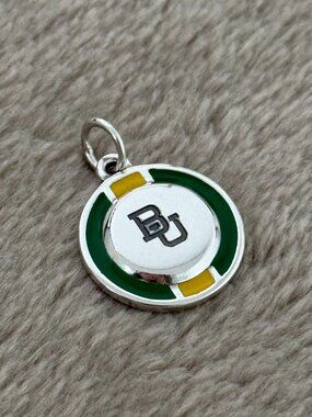 Enamel Baylor University School Spirit Charm